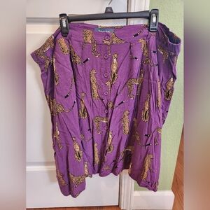 Modcloth Cheetah Skirt